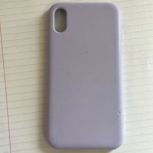 lilac purple silicone phone case